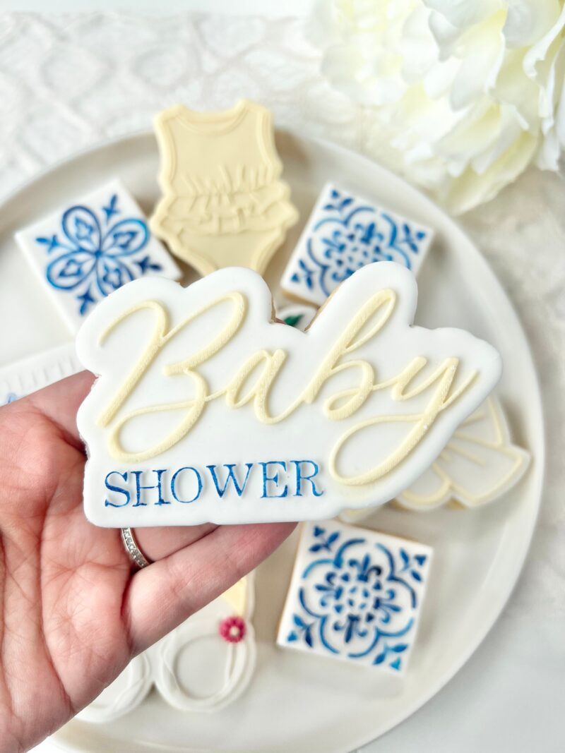 Baby shower stamp+cookie cutter