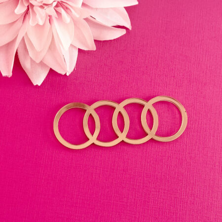 audi logo cake topper