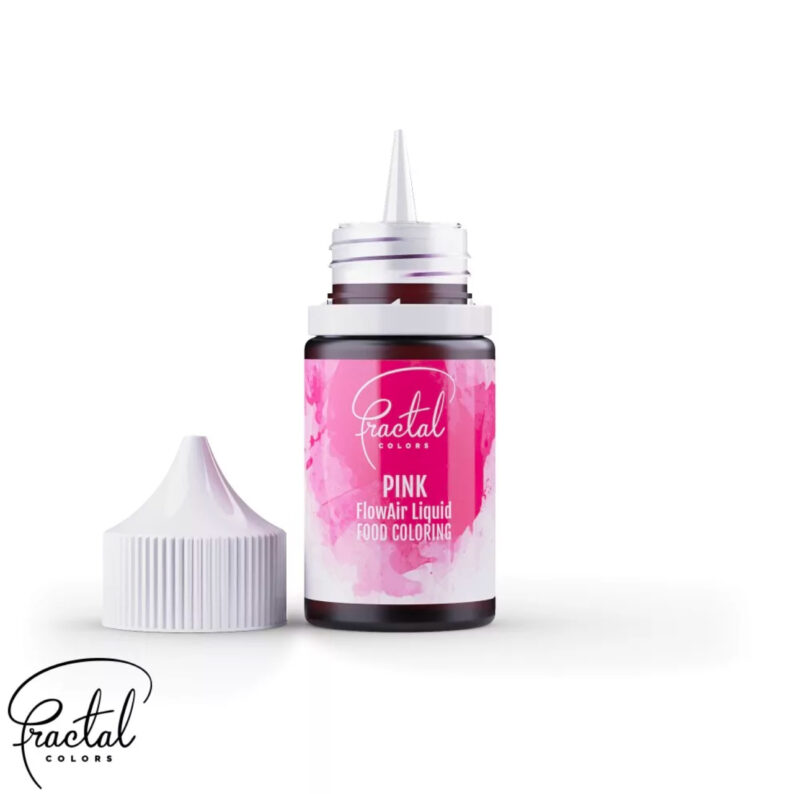 Fractal - Airbrush FlowAir Liquid Food Coloring - Pink   - 30g - Afbeelding 2