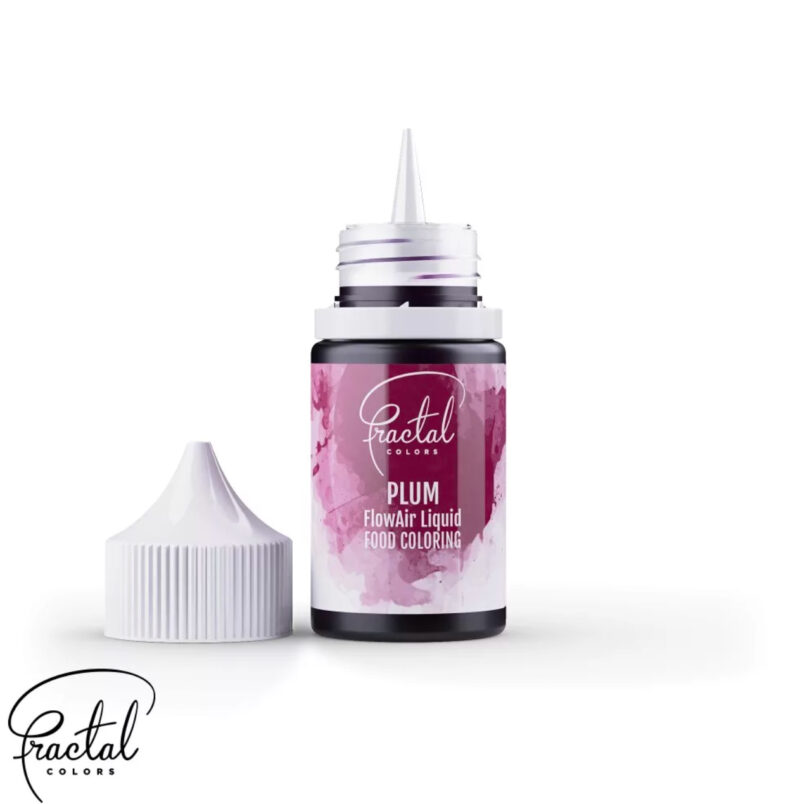 Fractal - Airbrush FlowAir Liquid Food Coloring -  Plum  - 30g - Afbeelding 2